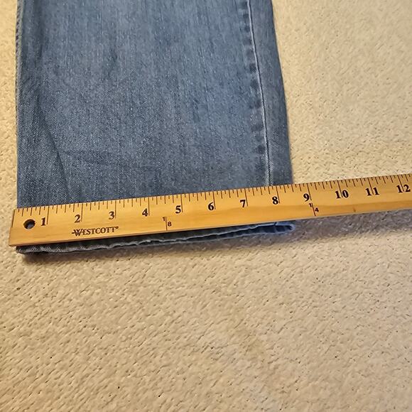 Liz Claiborne Women’s Jeans Straight Leg Blue Denim Mid Rise Size 14 Long - Picture 10 of 13